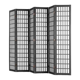 Room Divider, 6 Panel Japanese Room Divider, Folding Privacy Screen Indoor, Portable Partition Dividers and Decoration Screens, for Room Separati