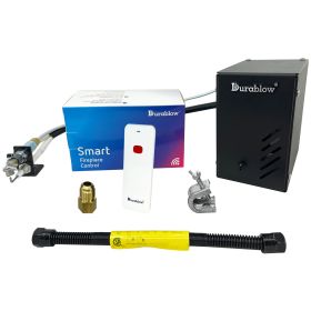 Durablow 6VK-SH3001-RH Smart Home WiFi (ON/OFF;  Timer;  Schedule) Electronic Automatic Spark to Pilot Valve Kit w/Remote for Liquid Propane Gas