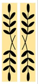 Night Reflective Digital Label Mailbox Envelope Reflective Film Sticker (Color: Black Leaves-4)