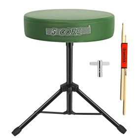 5 Core Drum Throne 3" Thick Padded Comfortable Guitar Stool Drummer Chair Adjustable Musician Seat (SKU: DS 01 D-GR)