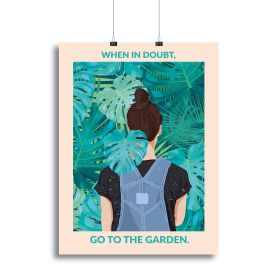 In Doubt Standard Wall Art Canvas Print or Poster (Type: Poster Print, size: 40" x 26" / 100cm x 65cm approx)